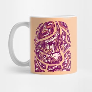 Peach Abstract Wave of Thoughts No 3 Mug